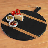 Round Charcuterie Board: Medium, Black