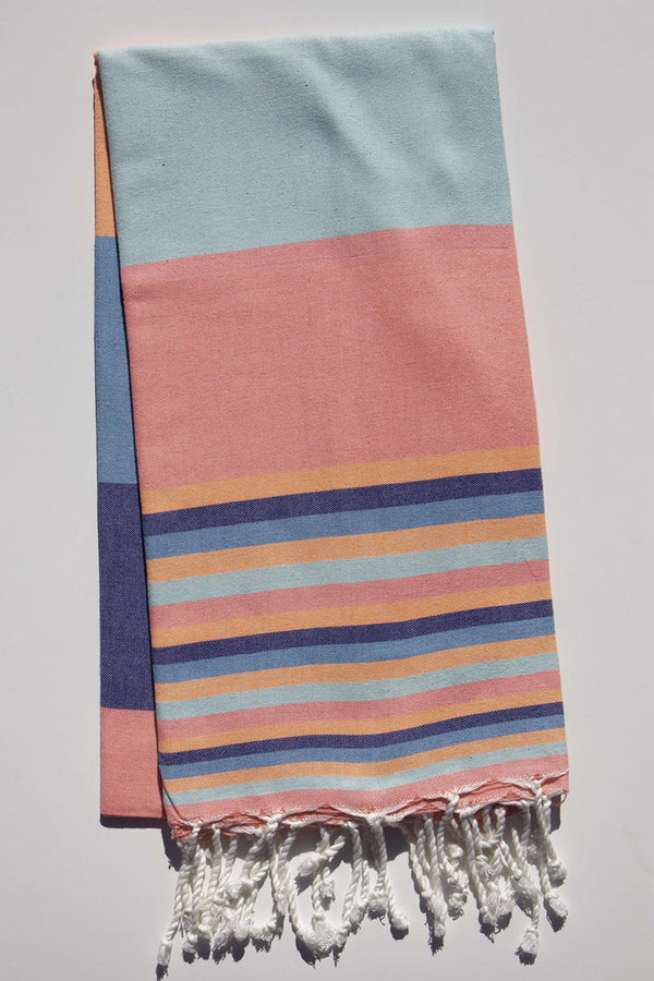 Striped Turkish Towel: Pink