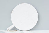Round Charcuterie Board: Medium, White