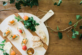 Round Charcuterie Board: Medium, White