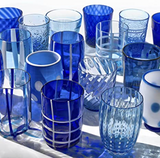 Melting Pot Tumblers Set: White & Blue