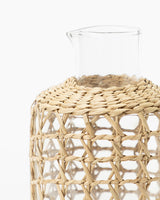 Seagrass Wrapped Glass Carafe