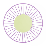 Large Iris Wire Basket: Lilac & Lime