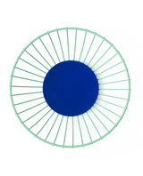 Large Iris Wire Basket: Mint & Blue