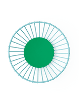 Small Iris Wire Basket: Blue & Green