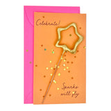 Let's Celebrate Sparkler Card