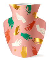 Hamsa Pink Paper Vase