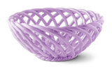 Large Sicilia Ceramic Basket: Lilac