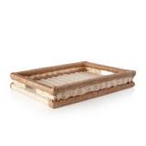 Colorblock Tray: Cream & Flax