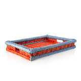 Colorblock Tray: Tangerine & Sky