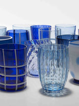 Melting Pot Tumblers Set: White & Blue