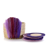 Fanned Coaster Set: Lilac