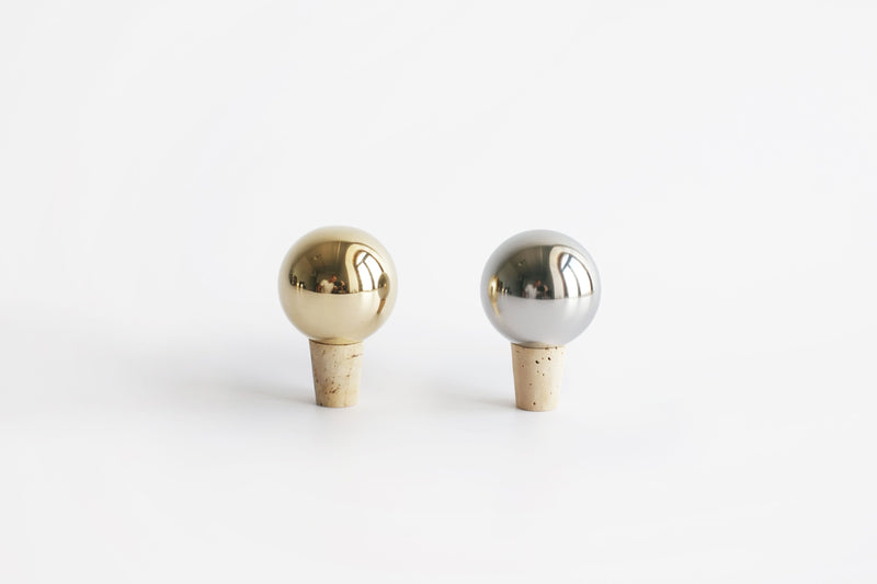 Brass Sphere Wine Stopper