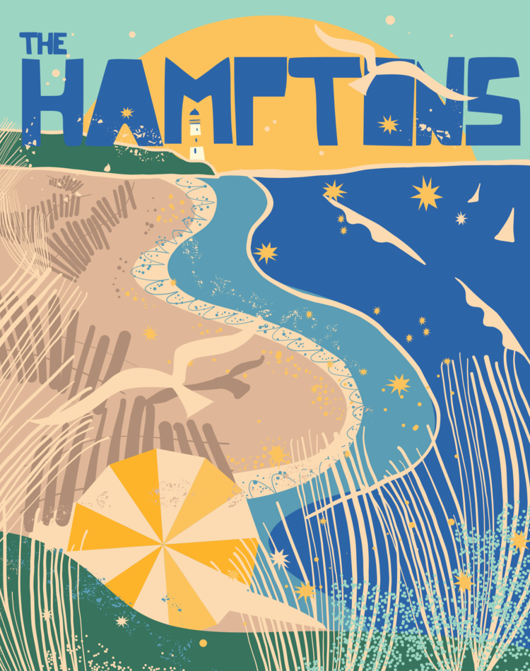 Hamptons 16"x 20" print