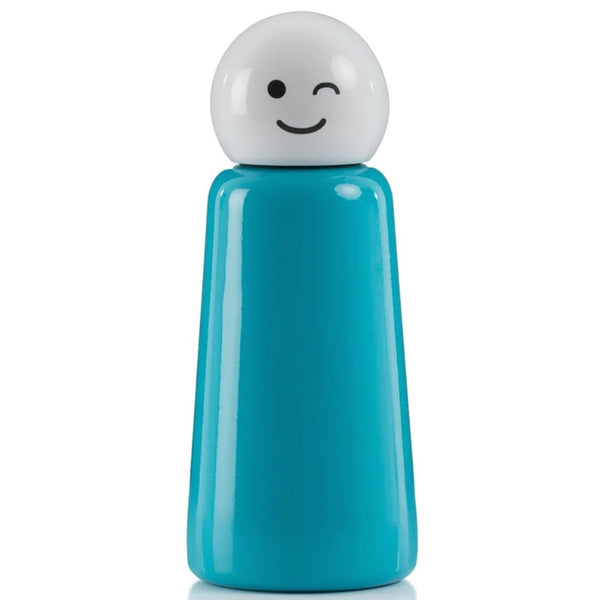 Skittle Water Bottle: Sky Blue and White Wink