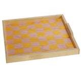 Checkers Serving Tray Game Set
