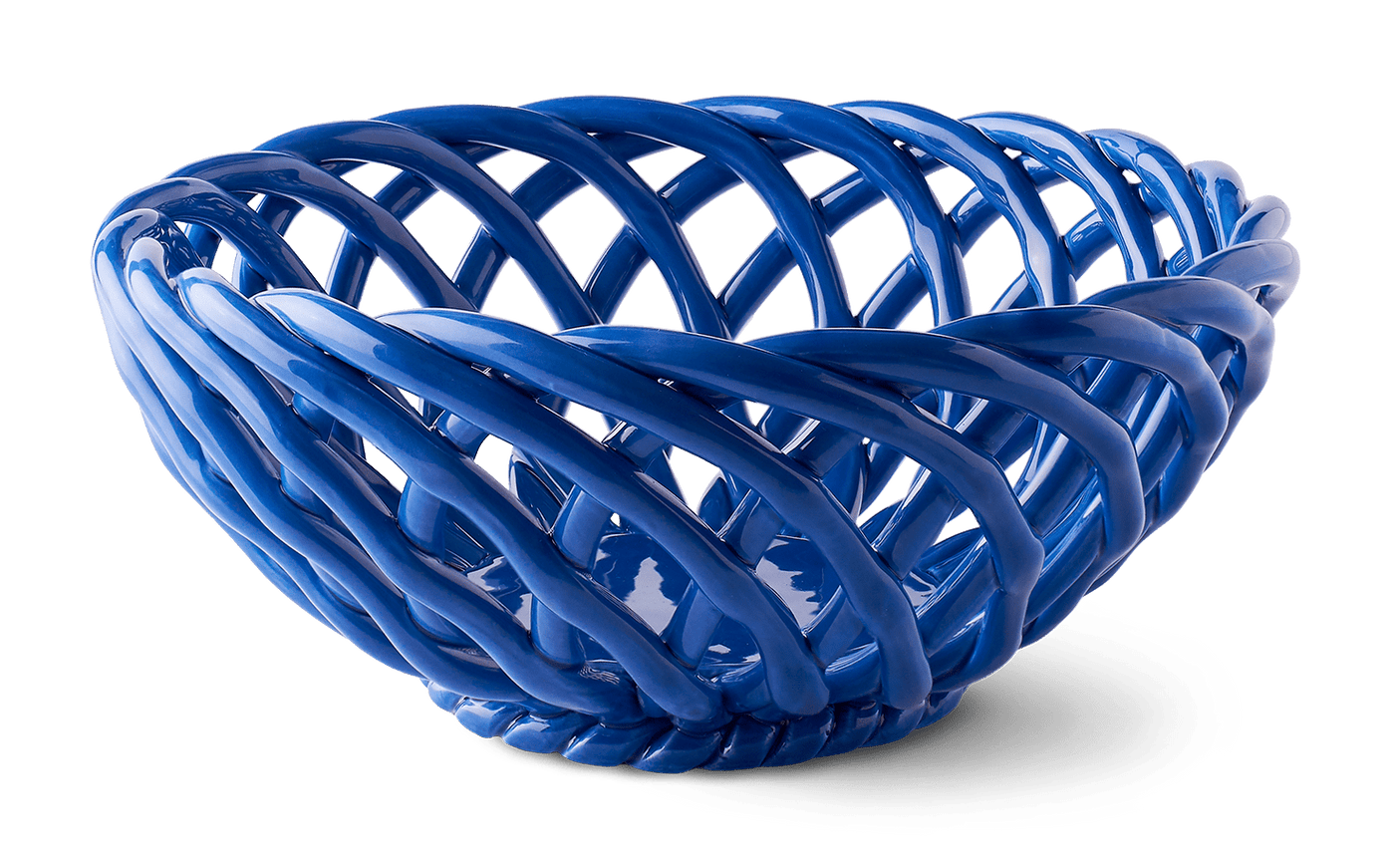 Large Sicilia Ceramic Basket: Dark Blue – Livete