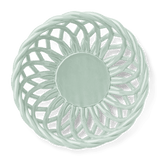 Large Sicilia Ceramic Basket: Mint