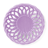 Large Sicilia Ceramic Basket: Lilac