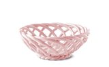 Small Sicilia Ceramic Basket: Pink