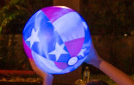 Stars & Stripes Jumbo LED Beach Ball