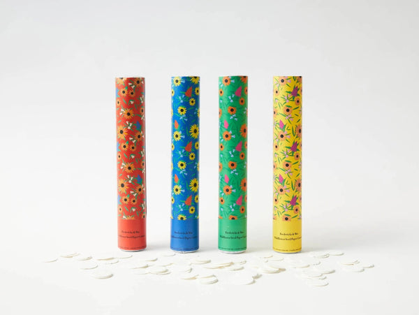 Wildflower Seed Paper Confetti Cannon: Blue